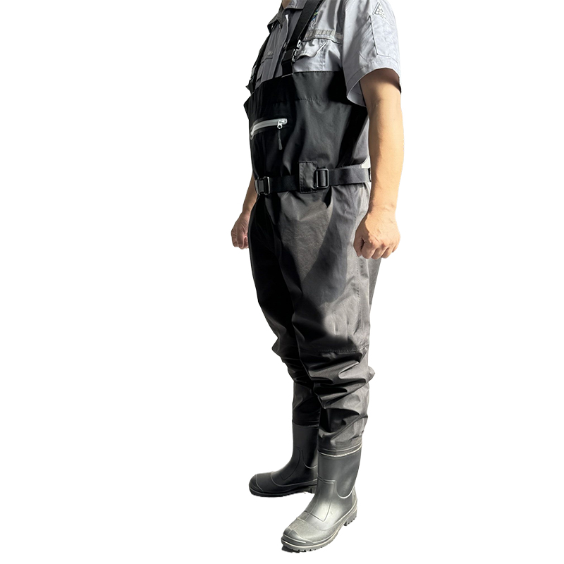 Men black Waterproof Waist Pants Hunting Rubber Boots Plus Size Chest Fishing Waders