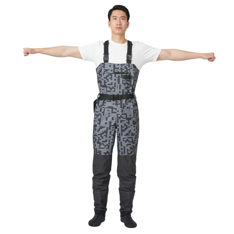 manufacturer Breathable Camo Chest Stocking Foot Fishing Hunting Waders for fly fishing