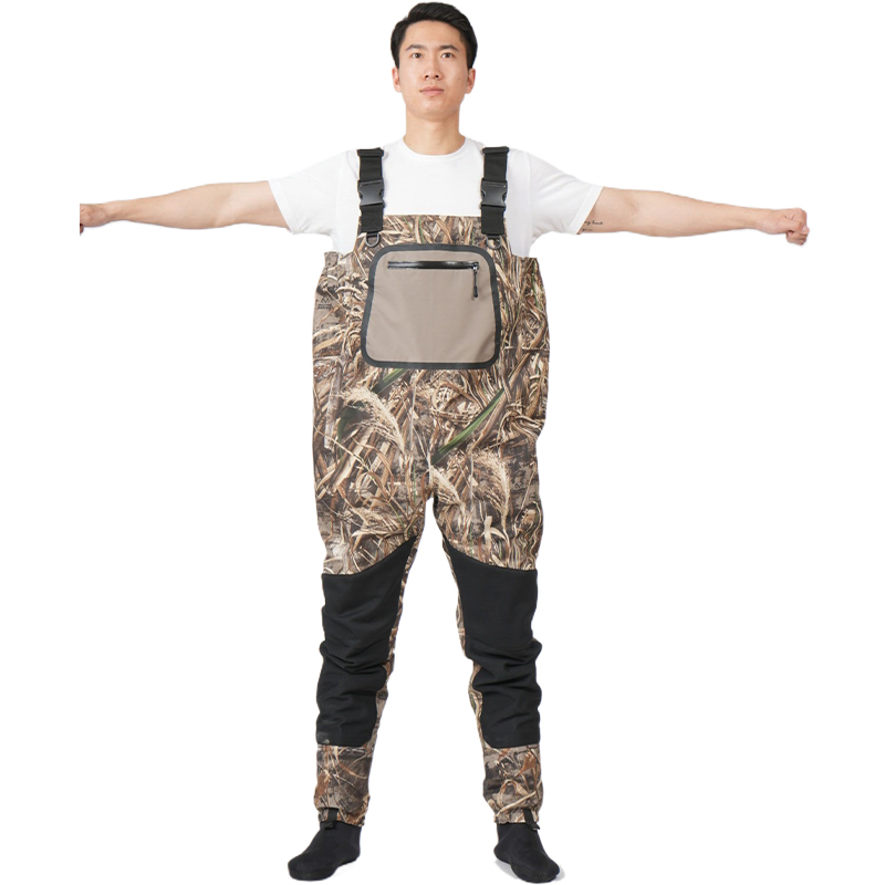 manufacturer camo Hunting Waders with Boot Insulation Waterproof 3 layers breathable Bootfoot Fishing Chest Waders