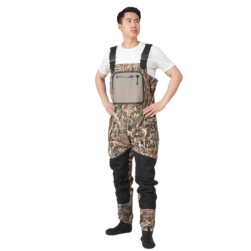 manufacturer camo Hunting Waders with Boot Insulation Waterproof 3 layers breathable Bootfoot Fishing Chest Waders