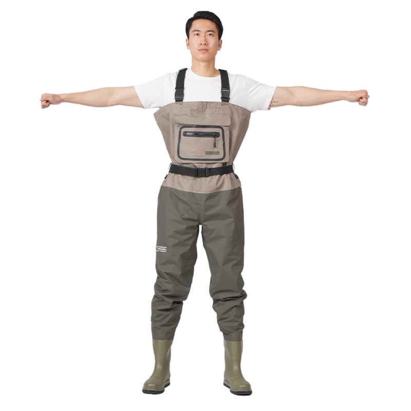 3-Layer breathable Fishing Waders for Men with Boots Womens Chest Waders Waterproof for Hunting