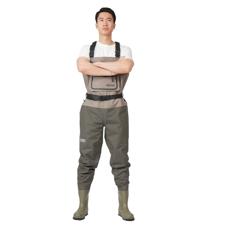 3-Layer breathable Fishing Waders for Men with Boots Womens Chest Waders Waterproof for Hunting