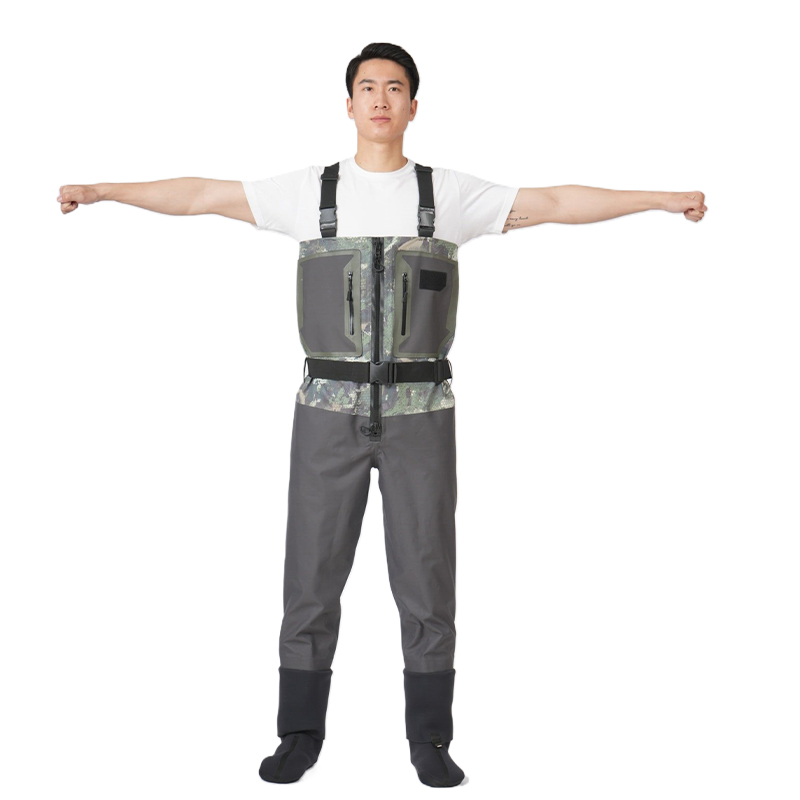 OEM Custom 3 layer breathable Fullbody Suit Respirable Waterproof Chest Fishing Waders for fishing hunting ducking